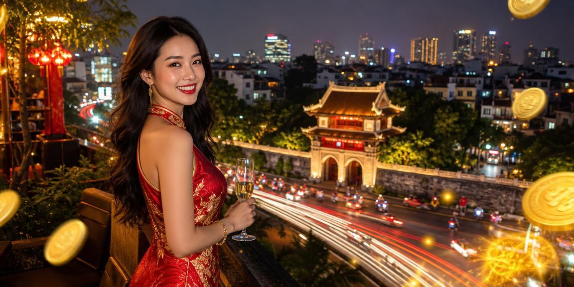 Màn hình hiển thị điều khoản và điều kiện cá cược tại Hà Nội về đêm