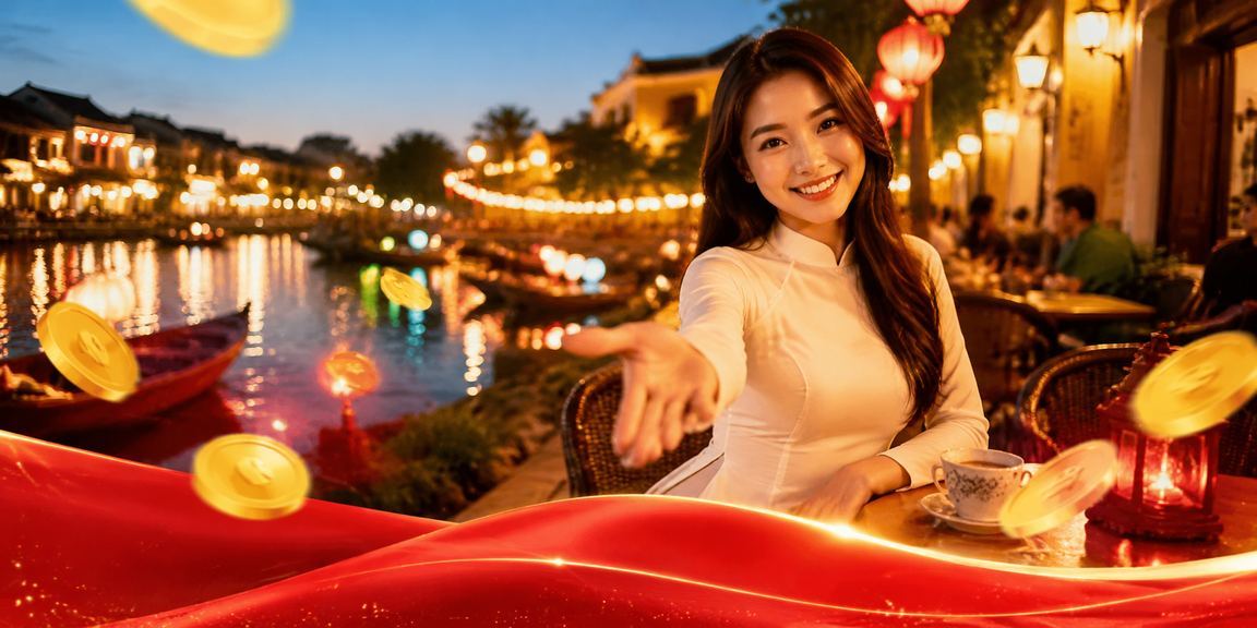 Người dùng xem lịch thi đấu bóng đá tại quán cà phê Hội An trên điện thoại